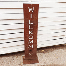 Lade das Bild in den Galerie-Viewer, Aufsteller Willkommen