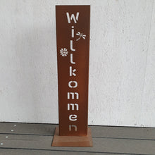 Lade das Bild in den Galerie-Viewer, Aufsteller "Willkommen" II