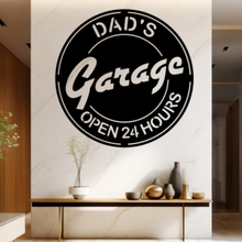 Lade das Bild in den Galerie-Viewer, Wandbild Metallschild Dad´s Garage