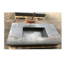 Lade das Bild in den Galerie-Viewer, Feuerstelle quadratisch aus Cortenstahl