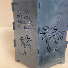 Lade das Bild in den Galerie-Viewer, Feuertonne Insel Mallorca und Palmen