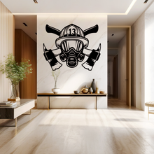 Lade das Bild in den Galerie-Viewer, Wandbild Metallschild Feuerwehrmann Fireman