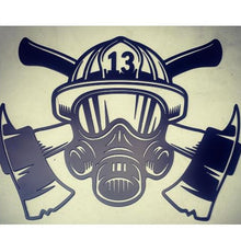 Lade das Bild in den Galerie-Viewer, Wandbild Metallschild Feuerwehrmann Fireman
