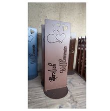 Lade das Bild in den Galerie-Viewer, Aufsteller "Herzlich Willkommen"