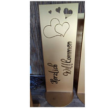 Lade das Bild in den Galerie-Viewer, Aufsteller "Herzlich Willkommen"