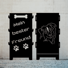 Lade das Bild in den Galerie-Viewer, Feuertonne Hunde Australian Shepherd