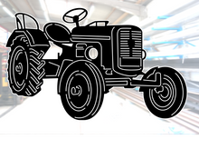 Lade das Bild in den Galerie-Viewer, Wandbild Metallschild Traktor Oldtimer