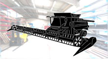 Lade das Bild in den Galerie-Viewer, Wandbild Metallschild Mähdrescher
