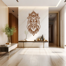 Lade das Bild in den Galerie-Viewer, Wandbild Metallschild Elefant Mandala