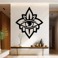 Lade das Bild in den Galerie-Viewer, Wandbild Metallschild Hamsa Auge