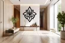 Lade das Bild in den Galerie-Viewer, Wandbild Metallschild Hamsa Auge