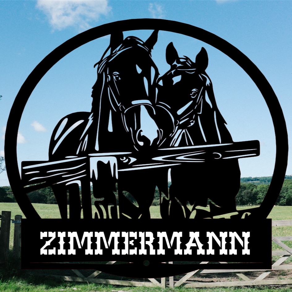 Pferde Emblem Personalisiert