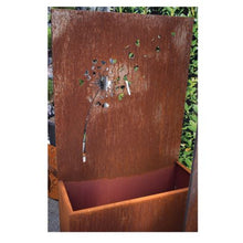 Lade das Bild in den Galerie-Viewer, stahlblumen kübel sehr rostig