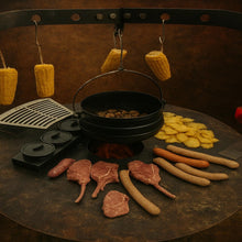 Lade das Bild in den Galerie-Viewer, Planchagrill mit galgen und dutschofen kessel