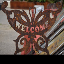 Lade das Bild in den Galerie-Viewer, Beetstecker aus Metall Schmetterling Welcome