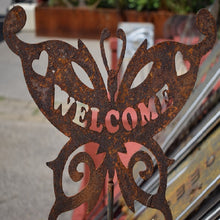 Lade das Bild in den Galerie-Viewer, Beetstecker aus Metall Schmetterling Welcome