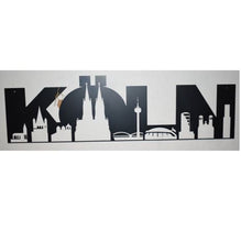 Lade das Bild in den Galerie-Viewer, Wandbild Metallschild Skyline Köln