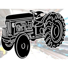 Lade das Bild in den Galerie-Viewer, Wandbild Metallschild Traktor ohne Kabine