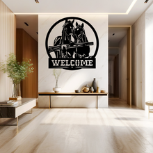 Lade das Bild in den Galerie-Viewer, Metallwandbild, personalisiert mit einem Namen, vereint Eleganz und Individualität in einem einzigartigen Design.