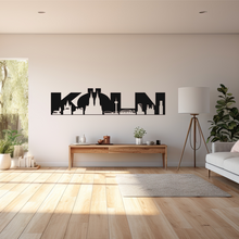 Lade das Bild in den Galerie-Viewer, Wandbild Metallschild Skyline Köln
