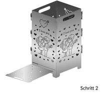 Lade das Bild in den Galerie-Viewer, Eine Metallbox mit der Abbildung eines Paares, das eine harmonische Beziehung verkörpert.