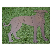 Lade das Bild in den Galerie-Viewer, Lebensechte Silouette eines Boxers in der Größe 66 x 64 cm