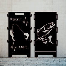 Lade das Bild in den Galerie-Viewer, Metallbilder mit Fisch und anglen motiven