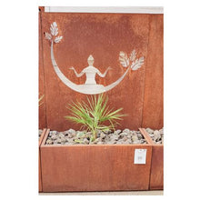 Lade das Bild in den Galerie-Viewer, Stahl kuebel zur bepflanzung im Garten