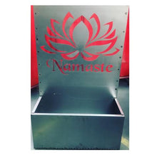 Lade das Bild in den Galerie-Viewer, Stahl blumen kübel mit schichtschutzwand und Namaste