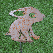 Lade das Bild in den Galerie-Viewer, Beetstecker aus Metall Schweinchen