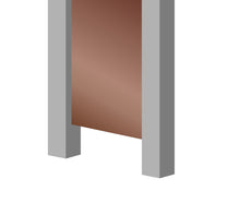 Lade das Bild in den Galerie-Viewer, Blechwand mit erklärungen zur Montage zwischen Pfosten seite 4