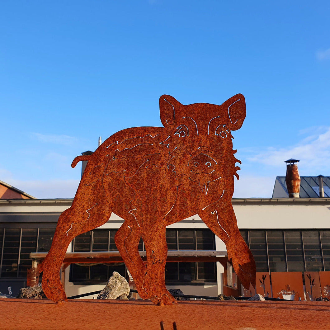 Wildschwein Frischling II – Metalldeko4u Wildschwein Frischling II – Metalldeko4u
