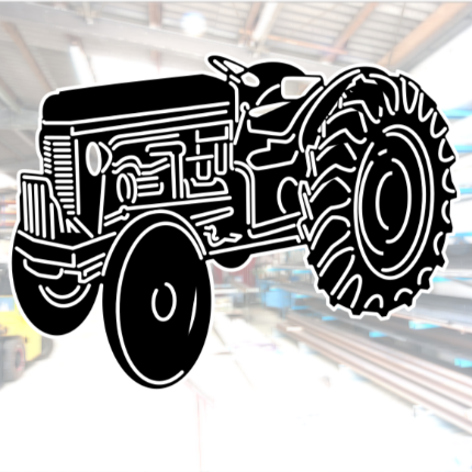 Wandbild Metallschild Traktor Ohne Kabine Metalldeko4u wandbild-metallschild-traktor-ohne-kabine-metalldeko4u