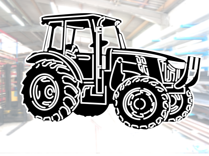 Wandbild Metallschild Traktor Standard II Metalldeko4u wandbild-metallschild-traktor-standard-ii-metalldeko4u