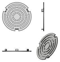 Lade das Bild in den Galerie-Viewer, Grilleinsatz für Feuerplatte Ø 20 cm – Edelstahl-Einsatz für Plancha, Feuerschale oder Kugelgrill
