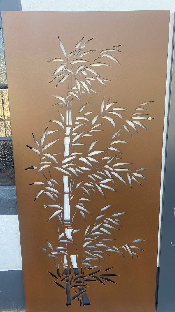 bambus schutz Sichtschutzwand Bambus II – Metalldeko4u